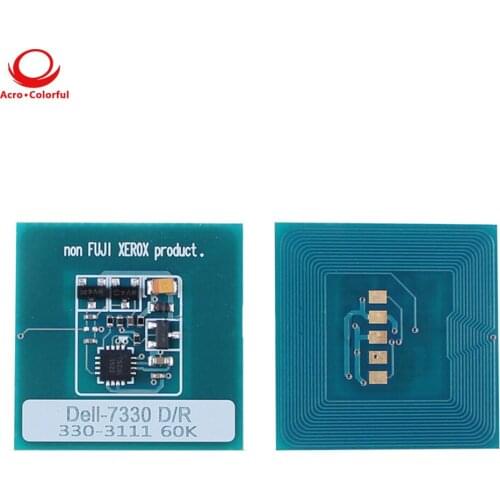 60K 330-3111 Reset Drum Chip for DELL 7330dn Laser printer Cartridge 330-3111