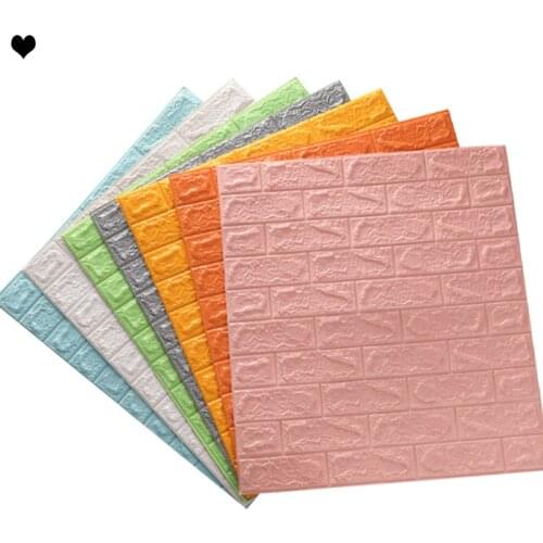 3D Wall Stickers Brick Ceiling Roof Sticker Waterproof Self-adhesive Wallpaper For Kitchen Living Room TV Backdrop Decor