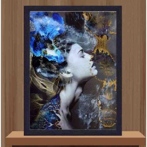 5D Diy Diamond Painting Abstract Woman Art Full Square Round Diamond Embroidery Cross Stitch Rhinestone Mosaic Home DecorZP-4830