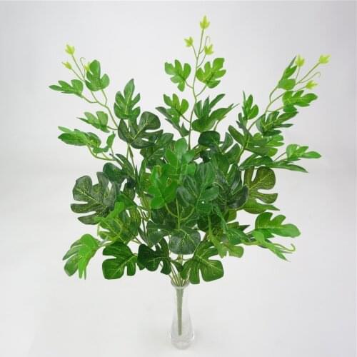 9 Fork Green Artificial Plants Green Grass Plastic Flowers and Plants Wedding Home Decoration Table Decoration