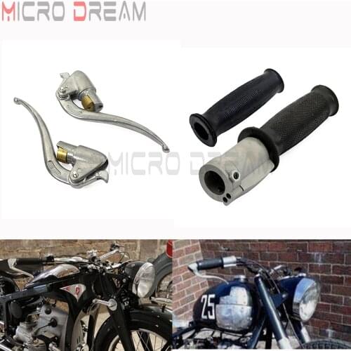 2pcs Aluminum Motorcycle Brake Clutch Lever Set for Zündapp DB DS DBK Dnepr Ural Sidecar KS750 K750 R51 R72 M1S Motorbike