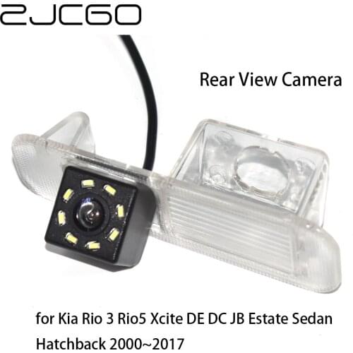 ZJCGO CCD Car Rear View Reverse Back Up Parking Night Vision Camera for Kia Rio 3 Rio5 Xcite DE DC JB Estate Sedan Hatchback