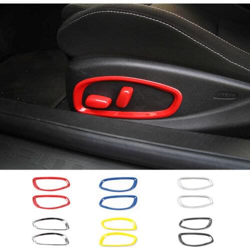 MOPAI Car Seat Adjustment Button Decoration Cover Stickers for Chevrolet Camaro 2017 Up Car Accessories Interior Styling