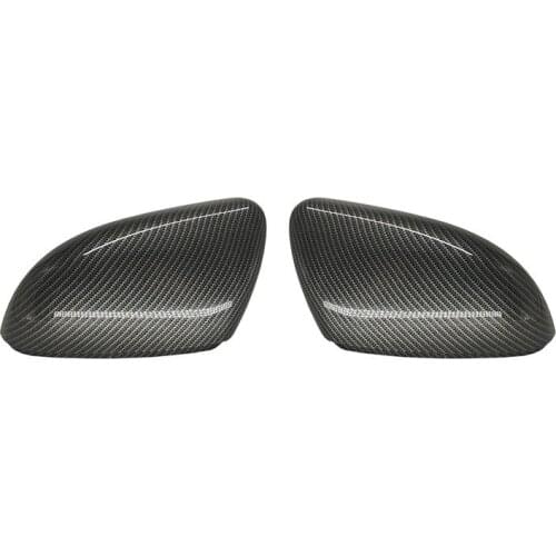 For Beetle/CC/Eos/Jetta/Passat Car Carbon Fiber Texture Rear View Mirror Cover 1 pair