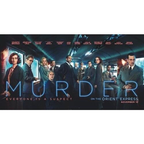 Home Decor Murder on the Orient Express 1-Silk Art Poster Wall Sticker Decoration Gift