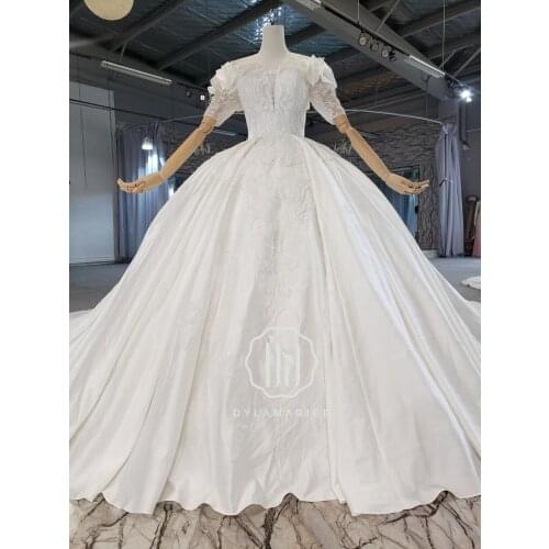 DYLAMARIEE Satin Wedding Dresses