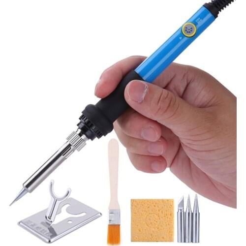 Electric Soldering Iron Kit 60W 220V Fer a Souder Solda Adjustable Temperature Solder Iron Welding Rework Station