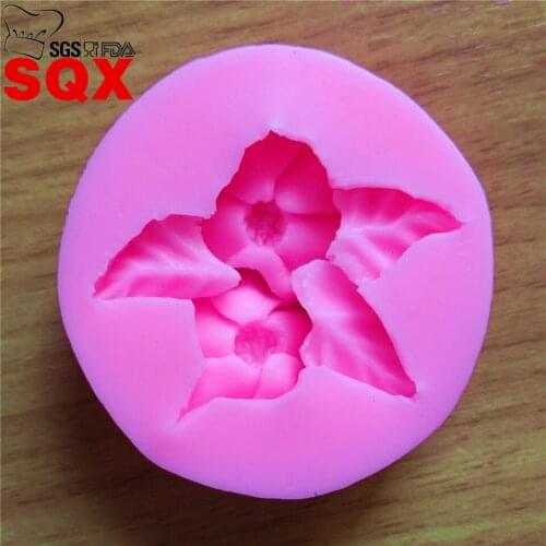 Flower leaf chocolate mold, Fondant Cake Decorating Tools, Silicone Soap Mold, Silicone Cake Mold SQ16213