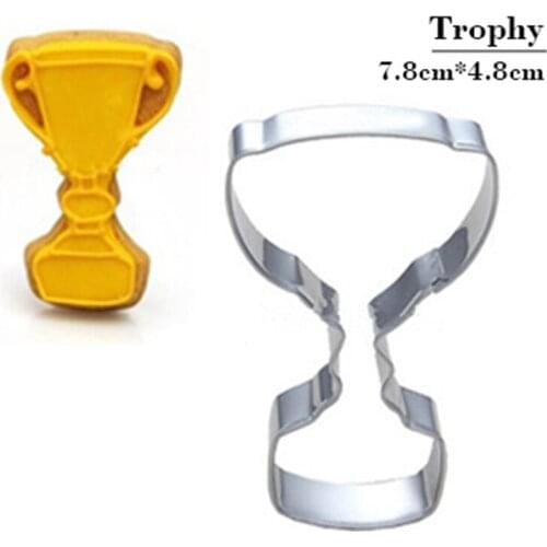 Hot Trophy Frame Mold Cake Making Cookie Cutter Egg Tool Biscuit Stamp Press Stainless Steel Dessert Cupcake Fondant Decorations