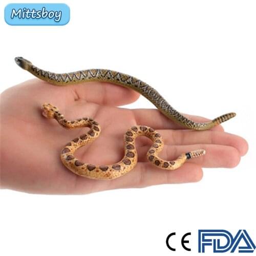 Simulation Crawl Wild Animals Simulation Poison Snake Viper Figure Toy Educational Toy for Children Toy Parent Child interaction