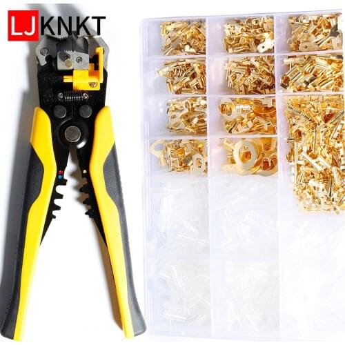 Terminals Cable Wire Connector plug Electrical O-type Open Cold pressing Multi Portable Crimping Functional Mini hand tool Plier