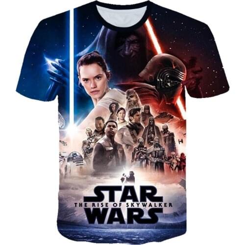 New T Shirt Men Women Parent-child Outfit Star Wars T-shirt 3D Cool Tee Star Wars Boy Girl Kids Short Sleeve Streetwear Tops