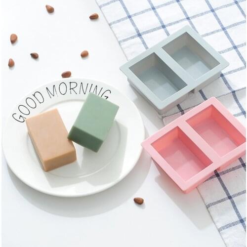 New Handmade Soap Square Soaps Molds Diy Silcone Soap Mold Best Gifts Square Shape Silicon Mould Cake Mold Kitchen Tool