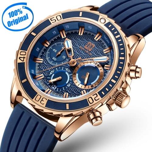 2021 NEW Sports Watches for Men Waterproof Quartz Luxury Watch Men Stainless Steel Dua Clock Chronograph Relogio Masculino
