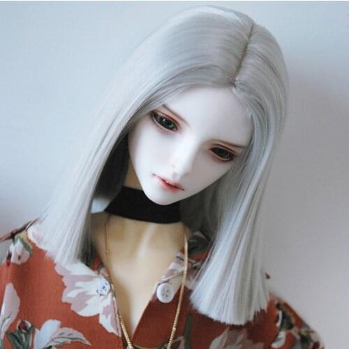 New Arrival 1/3 1/4 1/6 1/8 Bjd SD Wig Hair Sliver Gray High Temperature Fashion Wire BJD Wig For BJD Doll