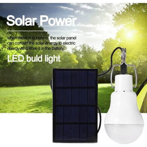 15W 110LM Portable Tent Light Solar Energy Charge Emergency Lamp Mini Waterproof LED Light Bulb For Camping Hiking Fishing