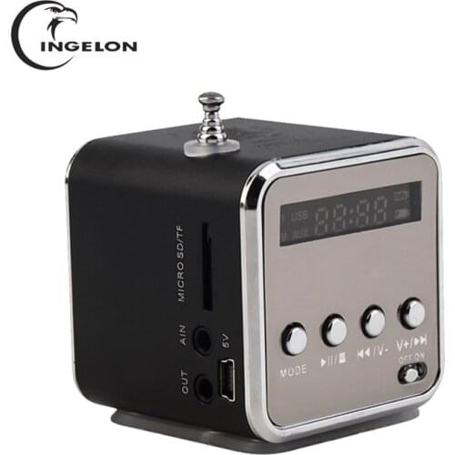 Portable FM Radio with Micro SD / USB /TF Bluetooth receiver MP3 Music Player Built-in LINE IN audio interface Speaker LCD Stere