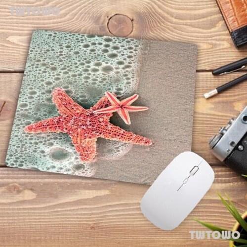 Big Promotion Starfish Beach Durable Rubber Waterproof Mouse Mat Pad Size For 18X22CM Speed Version Gaming Mousepads