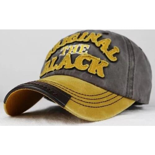 Baseball Cap 2021 Mens Cap Cotton Retro Denim Letter Stickers Outdoor Sports Caps