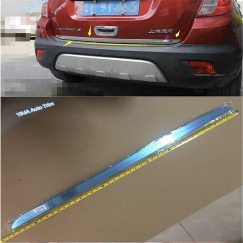 Car Styling Rear Trunk Lid Cover Tailgate Trim Hatch Back Molding Garnish For Vauxhall OPEL Mokka BUICK ENCORE 2013 2014 2015