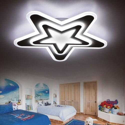 LED childrens room lamps Ceiling Lights ultra-thin modern men girls five pointed kindergarten eye care lighting LU80116