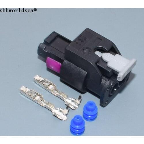 Worldgolden 2pin 1.2mm auto sealed housing plug electric wiring cable connector female part of 1-1703498-4