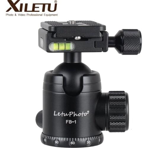 XILETU FB-1 Aluminum Professional Camera Ball Head Tripod Panoramic Head Loading Weight 15kg For ARCA Standard Manfrotto