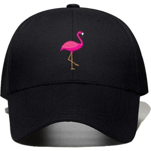 2019 new Flamingo Embroidery Design Basebll Cap Cotton hat Fashion dad hat Spring and autumn golf cap Women Hat Dropshipping