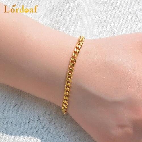 Womens Stainless Steel Cuban Gold Bracelet Can Give Fashion Jewelry