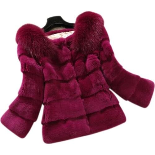 100% Pure Rex Rabbit Fur Coat Real Rex Rabbit Fur Jacket Warm Thick Fur OEM Big Size Wholesale Factory Retail