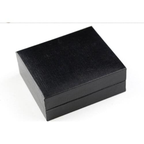 100pcs/lot Black Cufflinks Box 7x8x3cm Tie Clip Box Cuff Link&Tie Clip Set Storage Case Jewelry Boxes Wholesale