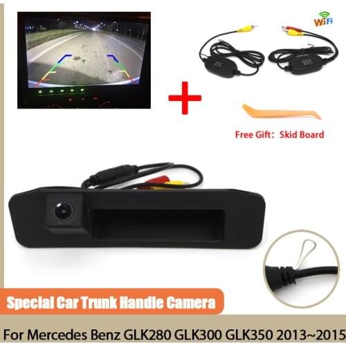 CCD HD Car Trunk Handle Camera Night Vision Rear View Camera high quality For Mercedes Benz GLK280 GLK300 GLK350 2013 2014 2015