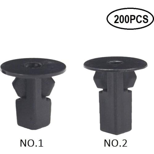 200pcs Car Fender Liner Screw Grommet Fastener Rivet Plastic Clips Retainer for Toyota Camry Corolla Cruiser