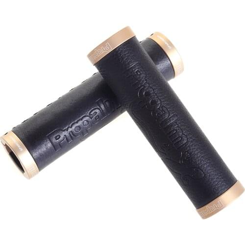 2017 Bicycle Grips MTB Bike Soft Comfortable Anti-Slip Double Lock-on Rubber Bike Handlebar Grips Black/Blue/Gold Leather Grips