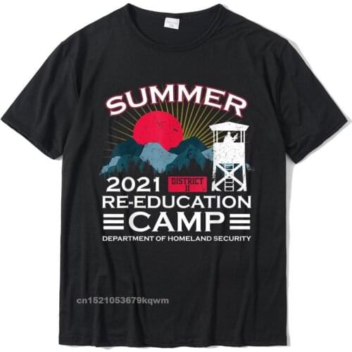 2021 Summer Re-Education Camp T-Shirt Latest Harajuku Top T-Shirts Cotton Young Tops Tees Camisa