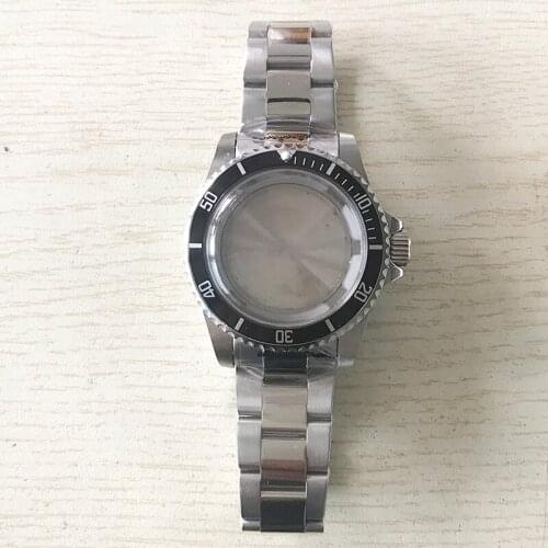 39.5mm mens watch accessories parts 6 kinds of aluminum frame color stainless steel case is suitable for Miyota 8215 ETA 2813 m