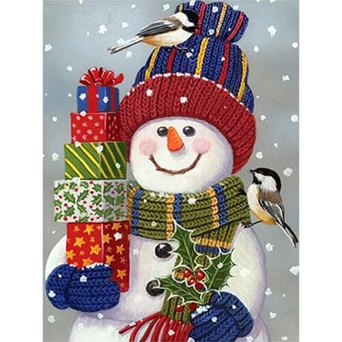 Diamond Painting Snowman Pictures 5D Diamond Embroidery Full Drill New Arrivals Mosaic Christmas Decorations For Home