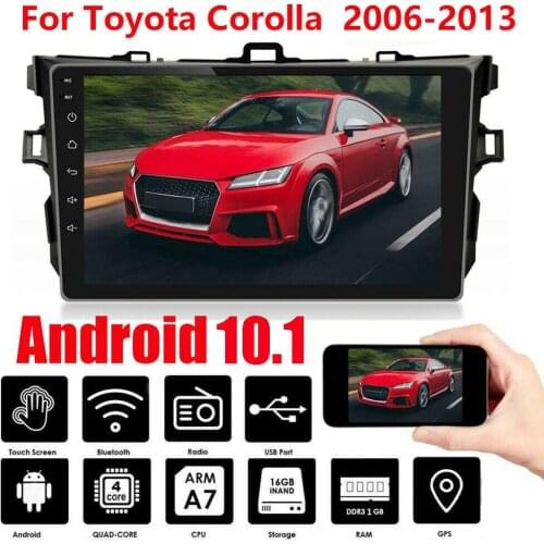 Android 9.1 head unit Car Radio Multimedia Video Player Navigation GPS Auto Radio For Toyota Corolla 10 E140 E150 2007- 2011