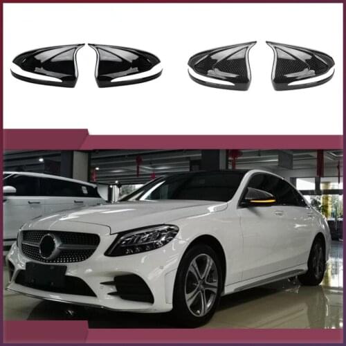 For Mercedes-Benz C260L Rearview Mirror Cover E-Class C-Class C200L E300L Carbon Fiber Reversing Shell S-Class GLC