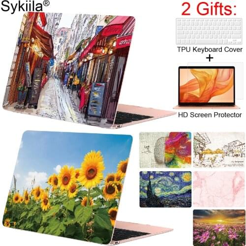 Printed Case for Macbook Air 13 Case 11 Pro 13 inch 15 12 Retina Hard Touch World Protective Cover Hard Shell Laptop 2020 Marble