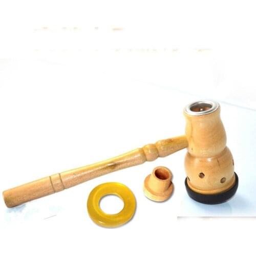 Umbilical wooden aromatherapy furnace belly gourd moxibustion massage box portable acupuncuture moxa moxibustion equipment