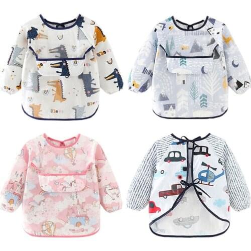 Baby Bandana Bibs Cute Colorful Cartoon Bibs Waterproof Infant Eating Children Drawing Summer Baby Self Feeding Bib