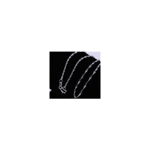 Silver plated long chain necklace accessories unisex jewelry for women men C002 Twisted Singapore Chain