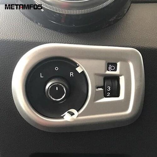 For MG Zs SUV 2017-2019 2020 Carbon Fiber Head Light Lamp Switch Button Cover Trim Sticker Interior Accessories Car Styling