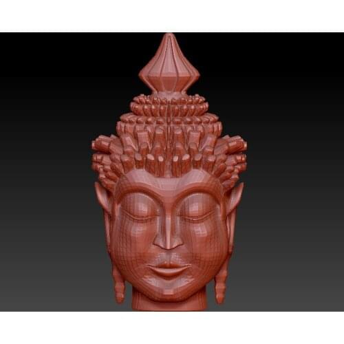 Buddha head 3d model for cnc router carving artcam 3d printers 3d file in STL format