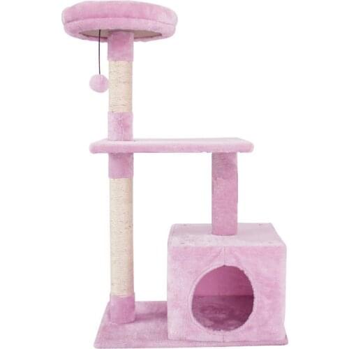 Pet Cat Tree Condo House Scratcher Scratching Post Climbing Tree Toys for Cat Kitten Protecting Furniture Fast Domestic Delivery