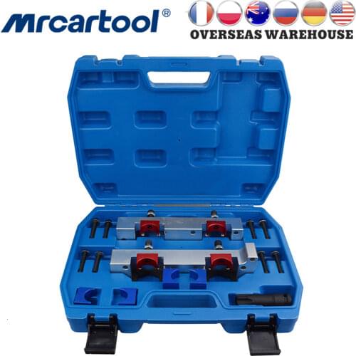 MR CARTOOL 15Pcs Engine Timing Tool Camshaft Alignment Timing Locking Tool Kit For Mercedes Benz M133 M270 M274 Car Repair Tool