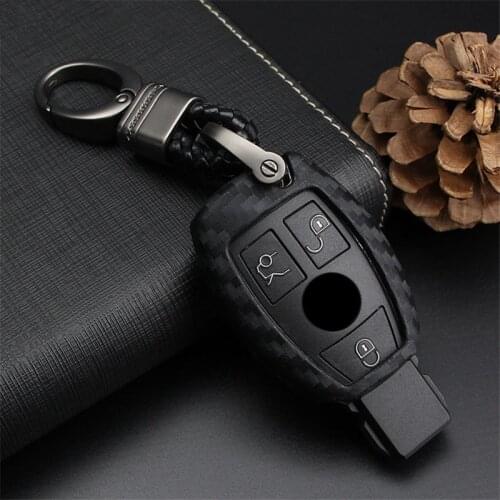 Soft Silicone Car Key Bag Case Cover Key Holder Chain For Mercedes Benz AMG W203 W210 W211 W124 W202 W204 W205 W212 W176