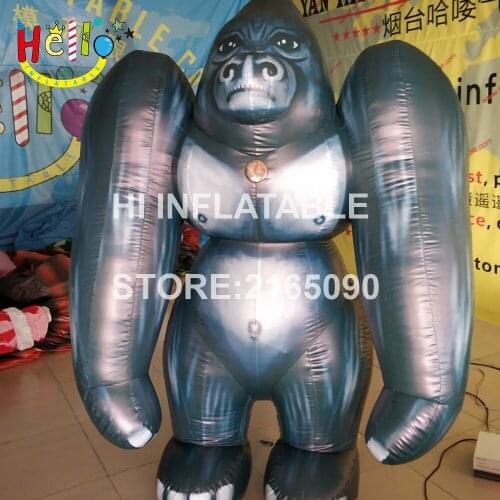 2 m high best selling new design inflatable movie gorilla cartoon