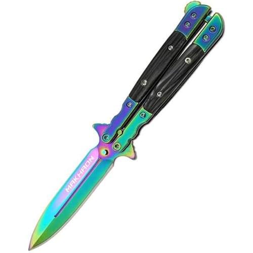 13cm X 9cm for CS GO Gradient Butterfly Knife Camper Truck Decal Personality Creative Car Stickers JDM Accessories Car Decor